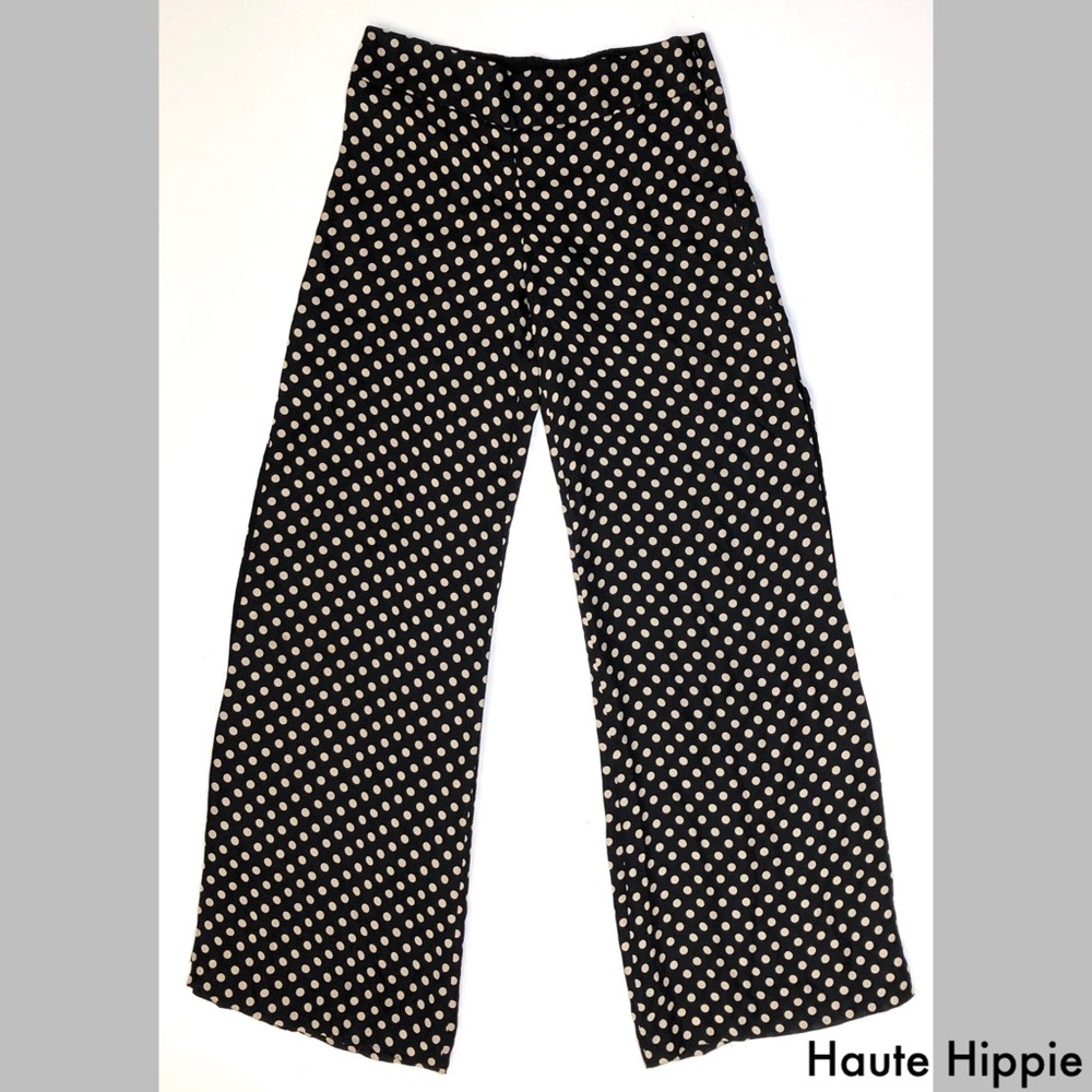 Haute Hippie Wide Leg Polka Dot Woman Pants Size2 - Picture 8 of 8